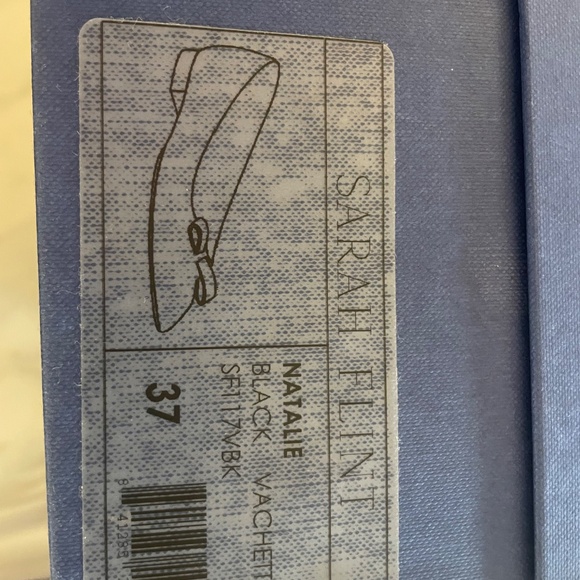 Sarah Flint Natalie Black Vachetta Flat Size 37 - Picture 2 of 15